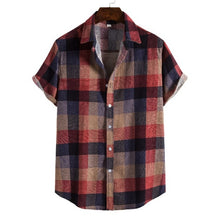 Load image into Gallery viewer, Men's Harajuku Short Sleeve Vintage Hawaiian Beach Shirts for Men