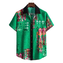Load image into Gallery viewer, Men's Harajuku Short Sleeve Vintage Hawaiian Beach Shirts for Men