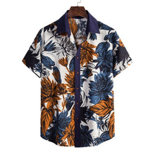 Load image into Gallery viewer, Men's Harajuku Short Sleeve Vintage Hawaiian Beach Shirts for Men
