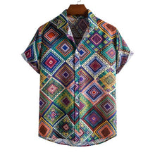 Load image into Gallery viewer, Men's Harajuku Short Sleeve Vintage Hawaiian Beach Shirts for Men