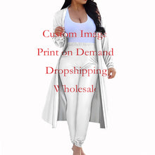 Load image into Gallery viewer, Hawaiian Style Tonga Polynesian Tattoo 2 Piece Cardigan Pant Set for Women