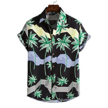 Load image into Gallery viewer, Beach Floral Shirts Hipster Palm Tree Print Short Sleeve Hawaiian/Aloha Shirt for Men