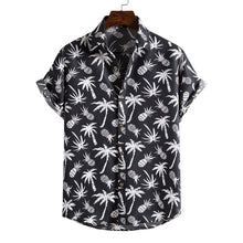 Load image into Gallery viewer, Men's Vintage Pineapple Palm Tree Print Beach Aloha Shirts