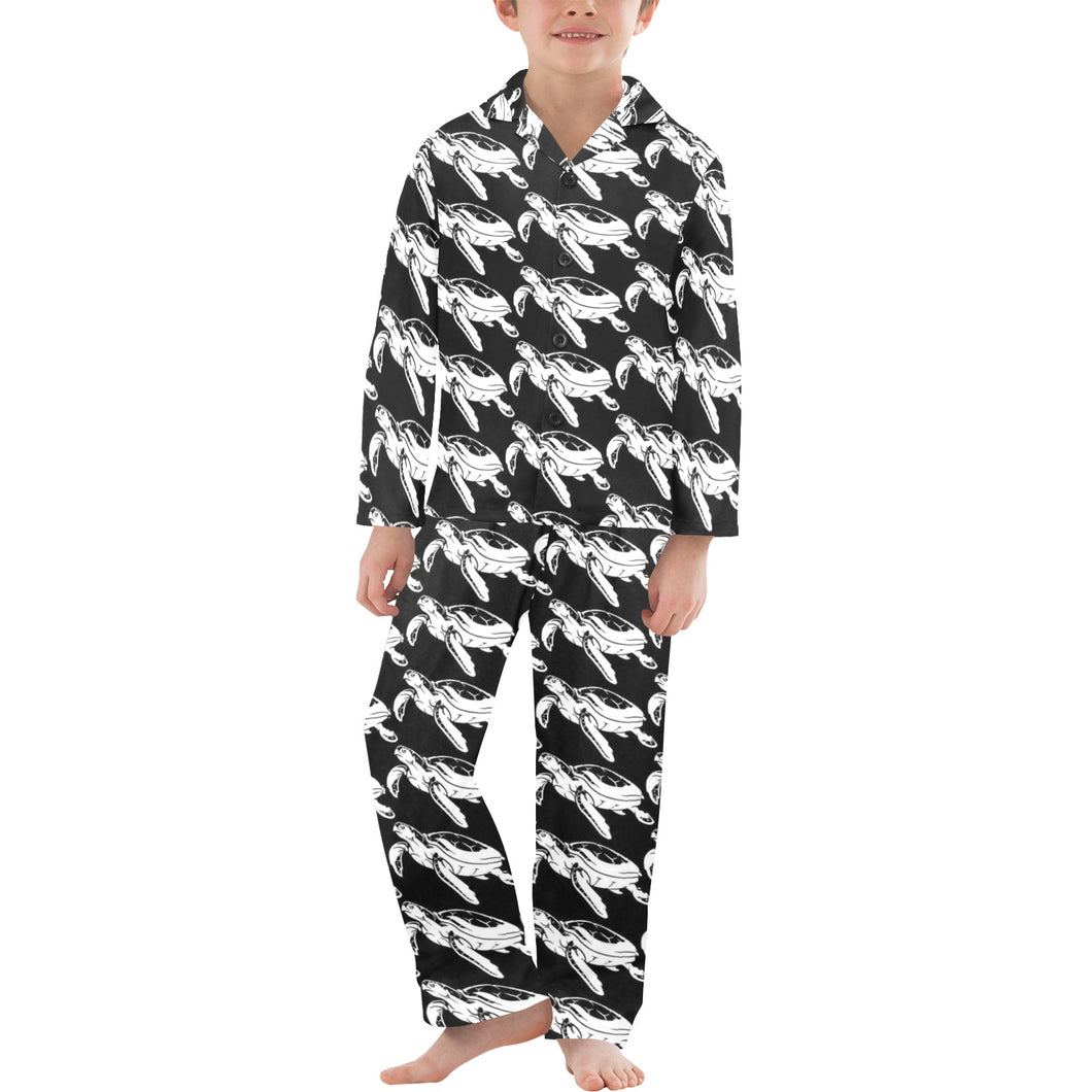 Big Boys' V-Neck Long Pajama Set