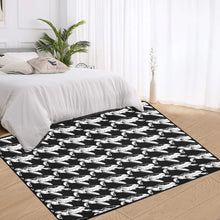Load image into Gallery viewer, Bluwaii Area Rug with Black Binding 7&#39;x5&#39;
