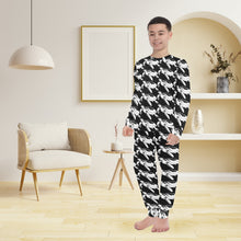 Load image into Gallery viewer, Big Boys&#39; Crew Neck Long Pajama Set
