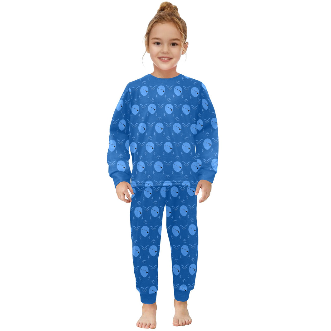 Little Girls' Crew Neck Long Pajama Set
