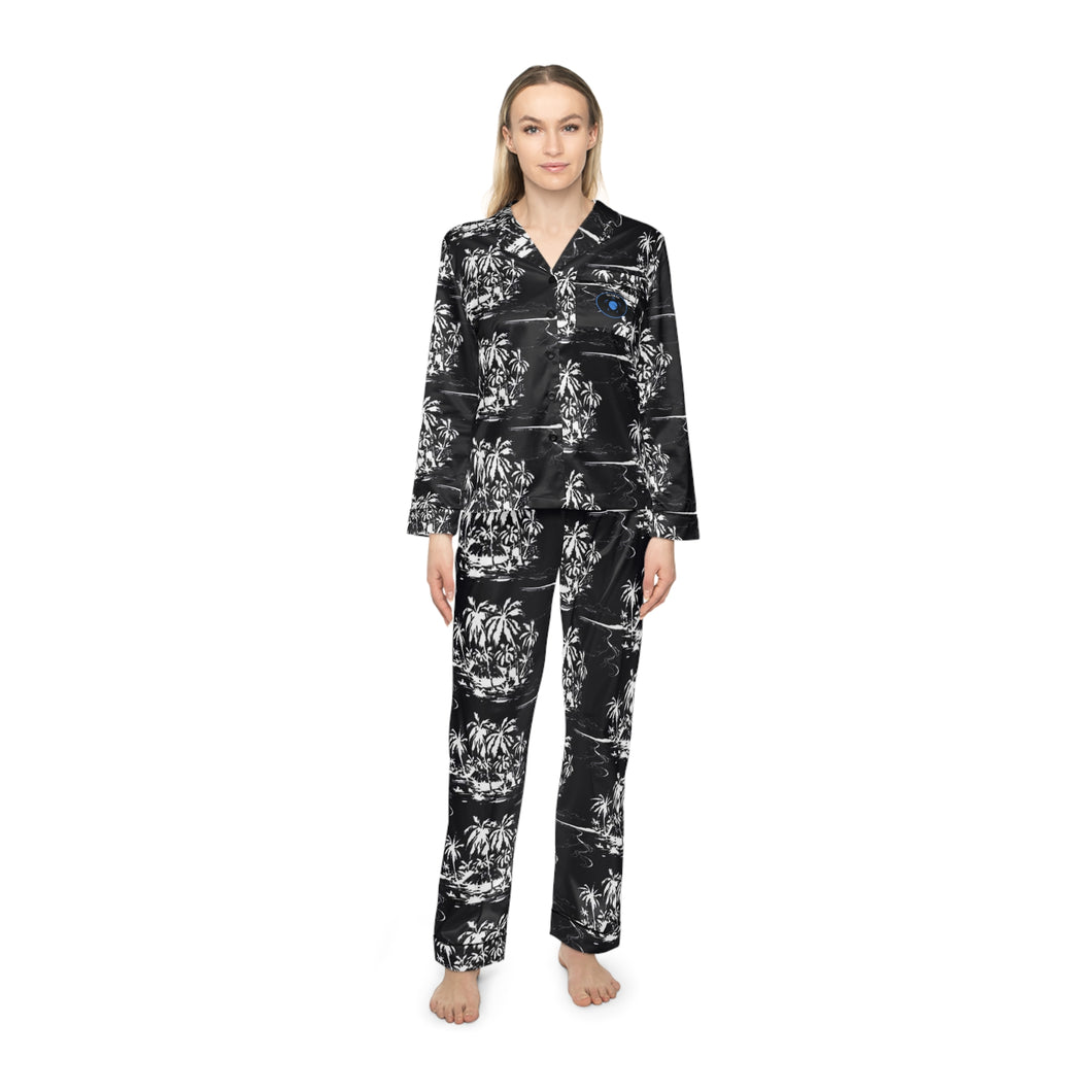 Bluwaii Women's Satin Pajamas