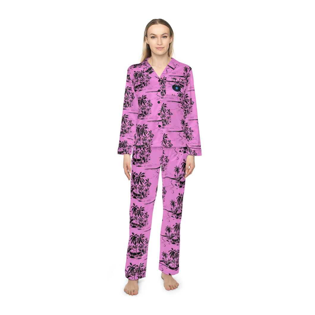 Bluwaii Women's Satin Pajamas