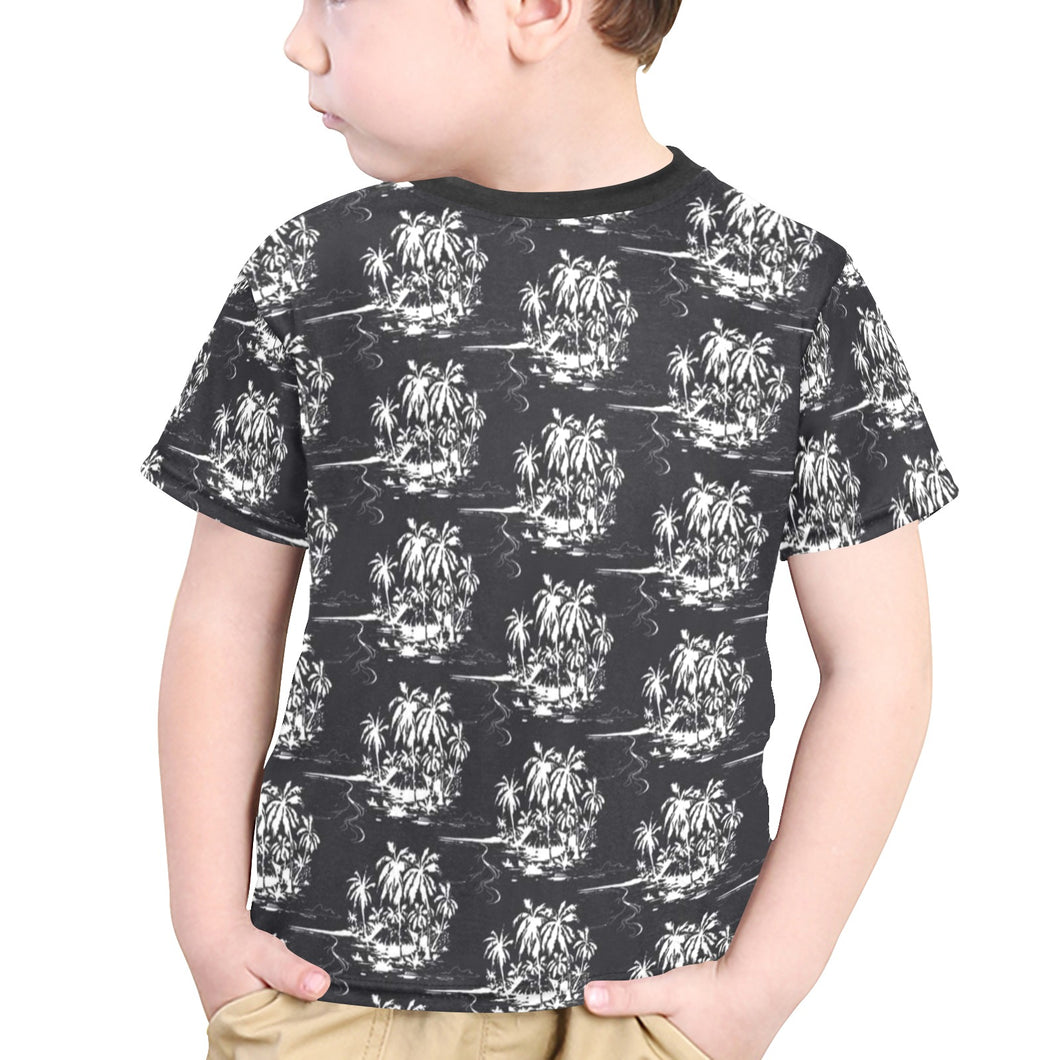 Little Boys' All Over Print Crew Neck T-Shirt