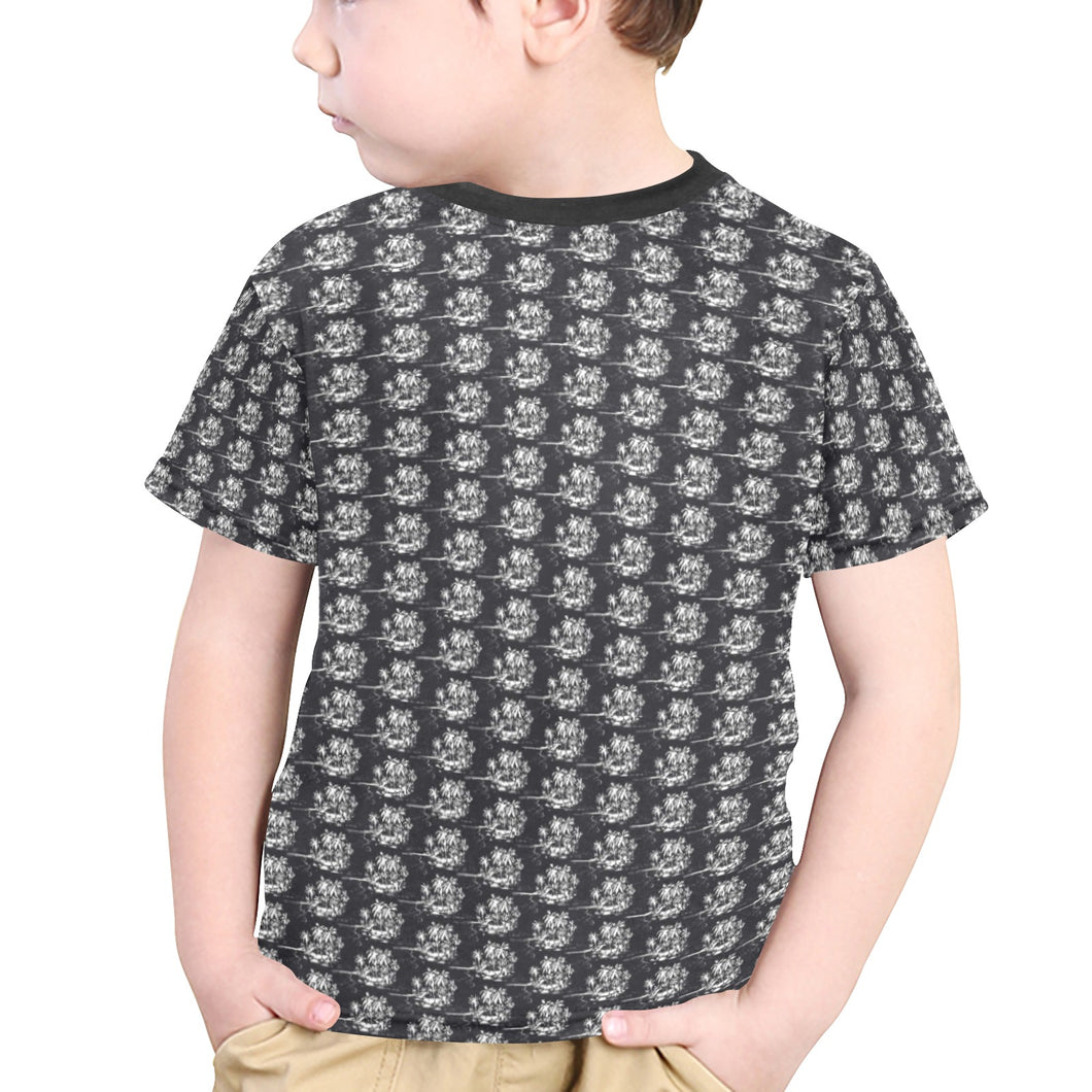 Little Boys' All Over Print Crew Neck T-Shirt