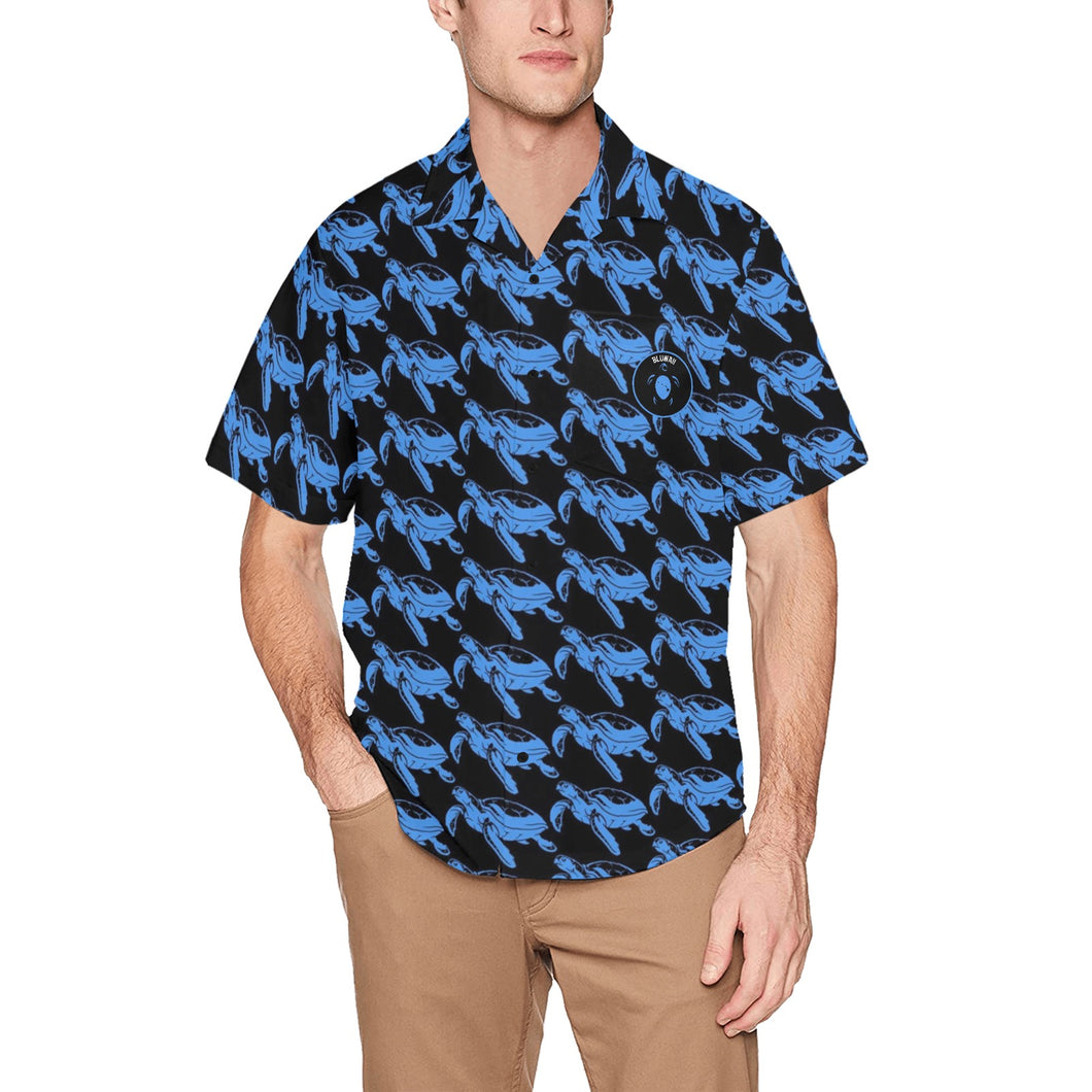 Bluwaii Hawaiian Shirt with Chest Pocket