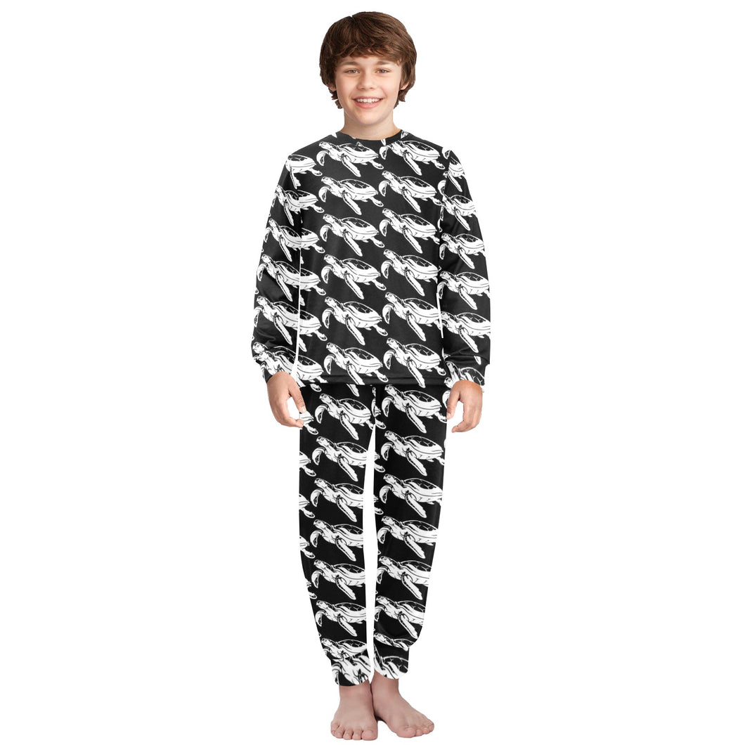 Big Boys' Crew Neck Long Pajama Set