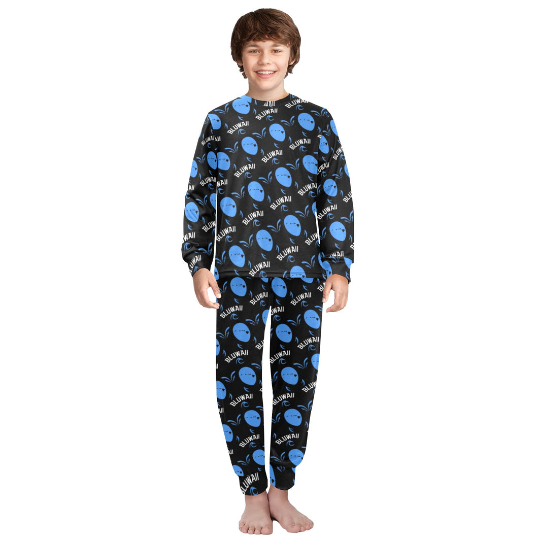 Big Boys' Crew Neck Long Pajama Set