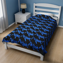 Load image into Gallery viewer, Bluwaii Velveteen Plush Blanket
