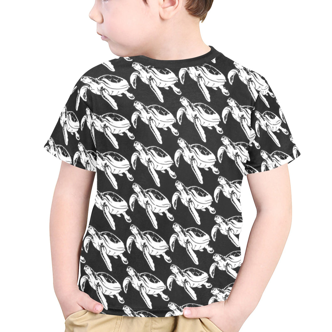 Little Boys' All Over Print Crew Neck T-Shirt