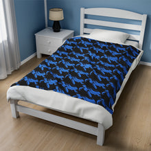 Load image into Gallery viewer, Bluwaii Velveteen Plush Blanket
