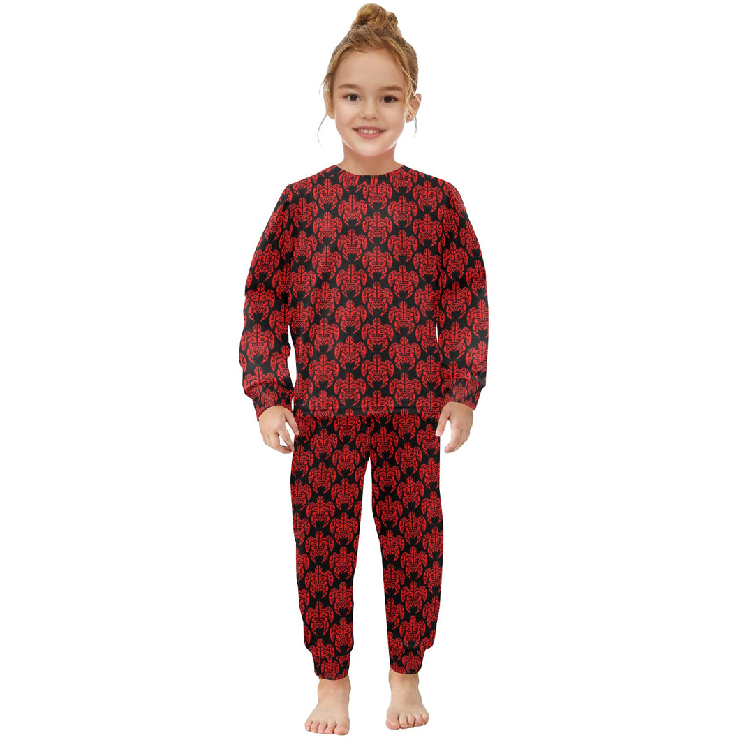 Little Girls' Crew Neck Long Pajama Set