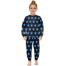 Load image into Gallery viewer, Little Girls&#39; Crew Neck Long Pajama Set

