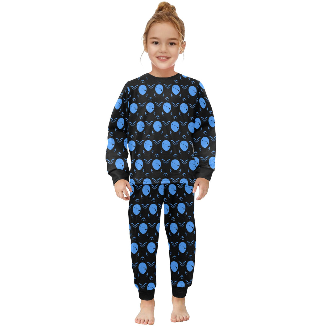 Little Girls' Crew Neck Long Pajama Set