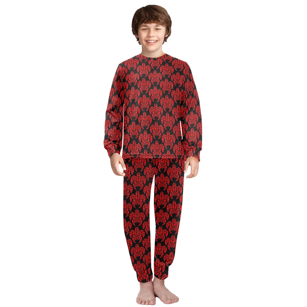Big Boys' Crew Neck Long Pajama Set