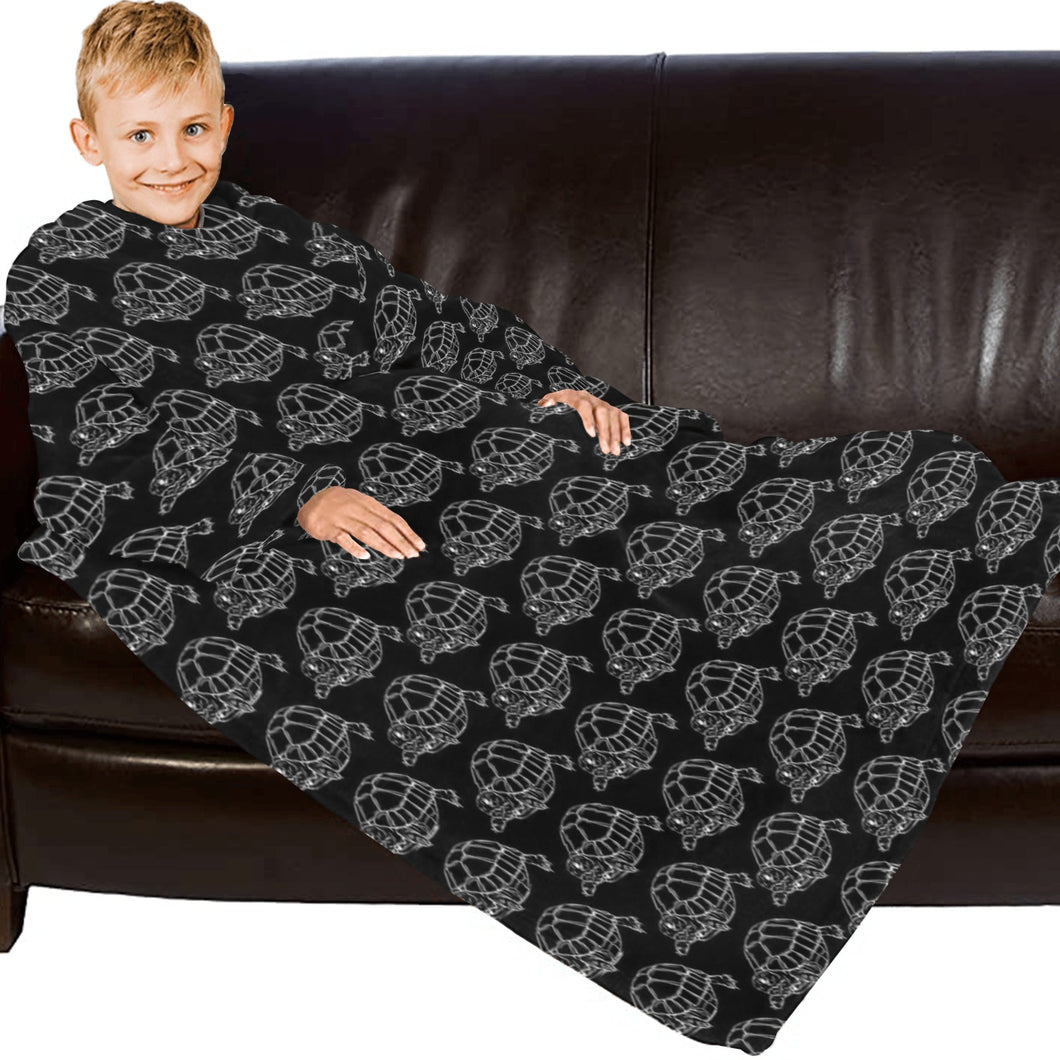 Blanket Robe with Sleeves for Kids