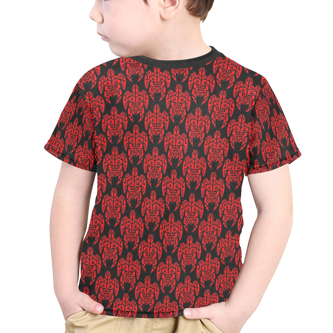 Little Boys' All Over Print Crew Neck T-Shirt