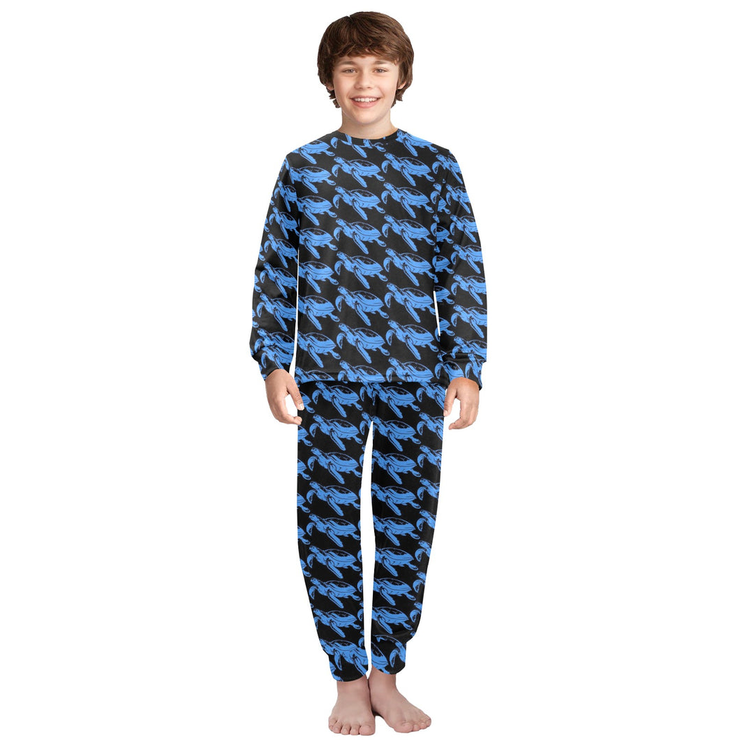 Big Boys' Crew Neck Long Pajama Set