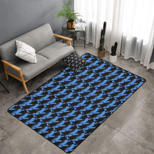 Load image into Gallery viewer, Bluwaii Area Rug with Black Binding 7&#39;x5&#39;
