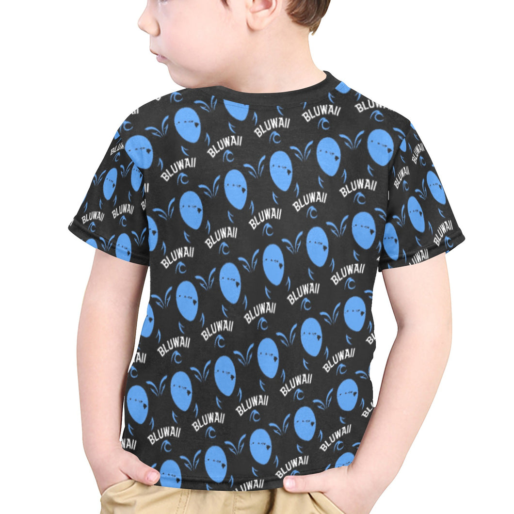 Little Boys' All Over Print Crew Neck T-Shirt
