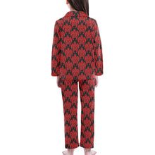 Load image into Gallery viewer, Big Girls&#39; V-Neck Long Pajama Set
