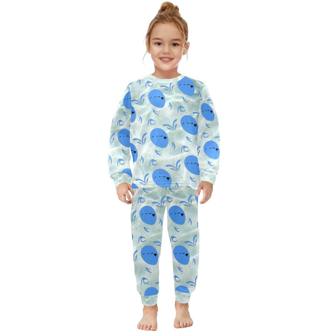 Little Girls' Crew Neck Long Pajama Set