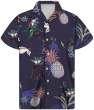 Load image into Gallery viewer, Chemise Polynesian Tribal Hibiscus Plumeria Hawaiian Tops Shirts for Men
