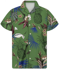 Load image into Gallery viewer, Chemise Polynesian Tribal Hibiscus Plumeria Hawaiian Tops Shirts for Men
