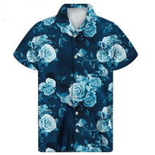 Load image into Gallery viewer, Summer Button Down Tropical Fruit Floral Hawaiian Shirt for Men
