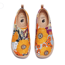 Load image into Gallery viewer, Women's Canvas Lightweight Flower Art Painted Travel Shoes
