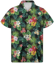 Load image into Gallery viewer, Tropical Floral Hawaiian Design Short Sleeve Shirt for Men
