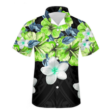 Load image into Gallery viewer, Tropical Hawaiian Floral Print Summer Cuban Guayabera Button Down Shirt for Men
