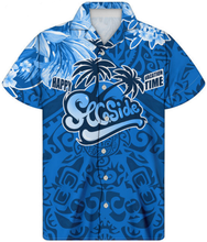 Load image into Gallery viewer, Men's Tropical Hawaiian Print Casual Tops Summer Short Sleeve Oversize Shirt

