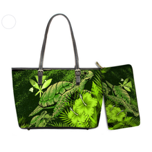 Load image into Gallery viewer, Hawaiian Sea Turtle With Hibiscus Print Shoulder Bag and Purse for Women
