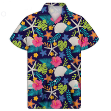 Load image into Gallery viewer, Summer Button Down Tropical Fruit Floral Hawaiian Shirt for Men
