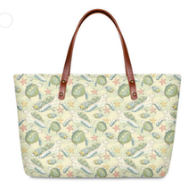 Load image into Gallery viewer, Ladies Handbags Casual Top-Handle Bag Hawaiian Turtle and Flower Pattern Tote Bag
