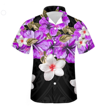 Load image into Gallery viewer, Tropical Hawaiian Floral Print Summer Cuban Guayabera Button Down Shirt for Men

