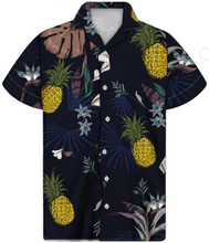 Load image into Gallery viewer, Chemise Polynesian Tribal Hibiscus Plumeria Hawaiian Tops Shirts for Men
