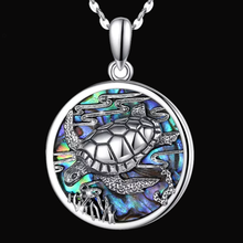 Load image into Gallery viewer, S925 Sterling Silver Sea Turtle Necklace
