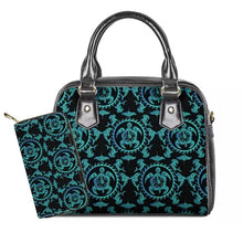 Load image into Gallery viewer, Turquoise Tribal Sea Turtle Hawaiian Shoulder Handbags for Women

