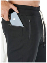 Load image into Gallery viewer, Men's fashion gym bodybuilding cotton sweatpants with towel rack and mobile phone pocket running pants casual jogger tights
