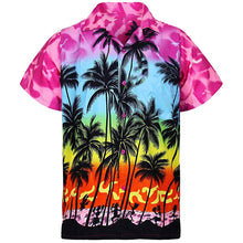 Load image into Gallery viewer, Button Down Palm Tree Printed Beach Wear/Aloha Shirt For Men
