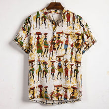 Load image into Gallery viewer, Summer Floral Loose Baggy Holiday Beach Short Sleeve Aloha Shirt for Men
