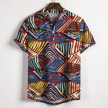Load image into Gallery viewer, Summer Floral Loose Baggy Holiday Beach Short Sleeve Aloha Shirt for Men

